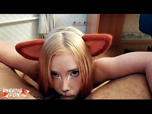 ❤️ Kitsune s'empassa la polla i es corre a la boca ❤️❌  Sexe a nosaltres ❌️❤